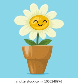 happy smiling flower