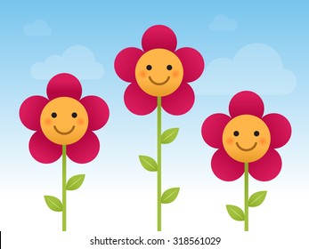 Smile Flower のイラスト素材 画像 ベクター画像 Shutterstock