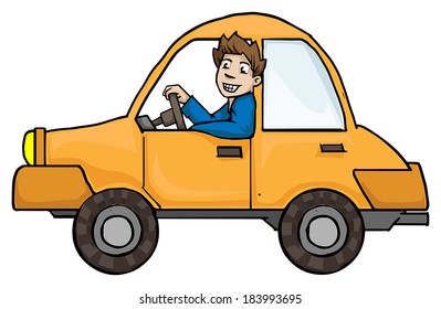 48,105 Cartoon man in car Images, Stock Photos & Vectors | Shutterstock