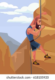 Boy Rock Climbing Stock Vectors, Images & Vector Art | Shutterstock