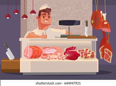 Butcher Cartoon Images Stock Photos Vectors Shutterstock