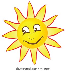 Happy smiling sun