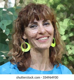 happy smiling woman