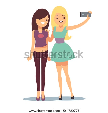 Similar – Image, Stock Photo Young Girl Taking Photos