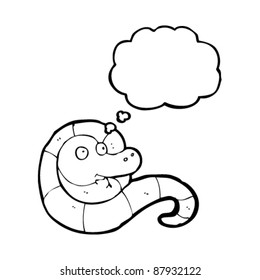 happy snake cartoon