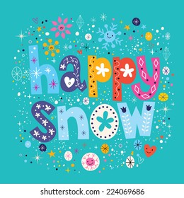 happy snow