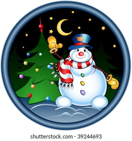 happy snowman