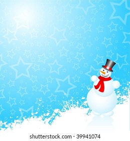 Happy snowman
