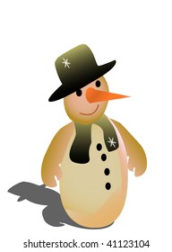 happy snowman