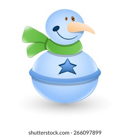 Happy Snowman Character
