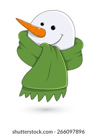 Happy Snowman Face