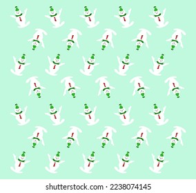Imagen de vector de patrón de Snowman
