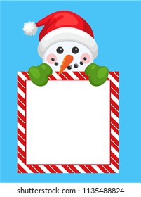 Happy Snowman Signboard