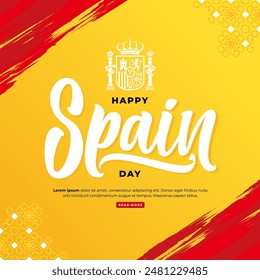 fondo de letras del día de españa feliz