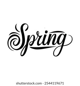 Feliz Dia da primavera Tipografia Banner design