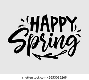 Happy Spring, Happy Spring Eps design, Spring Eps Cut File, Hoppy t shirt, Bunny and spring Eps, Egg for Kids, Cut File Cricut