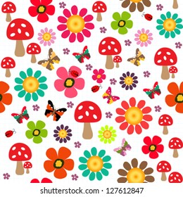 Happy spring pattern