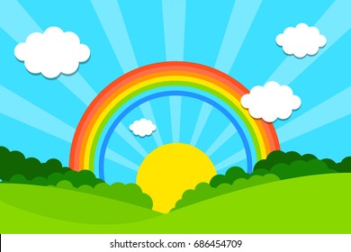 2,413 Flowers rainbows sunshine Images, Stock Photos & Vectors ...