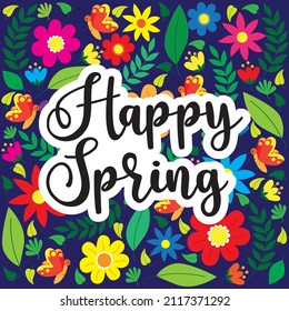 Happy Spring, Stock Illustration Vector