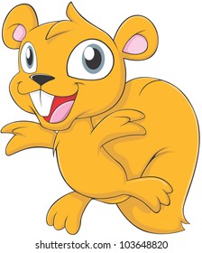 Happy Squirrel Cartoon