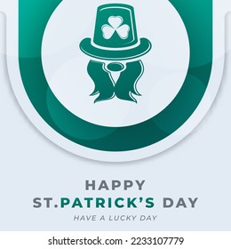 Happy St. Patrick’s Day March Celebration Vector Design Illustration. Template for Background, Poster, Banner, Advertising, Greeting Card or Print Design Element