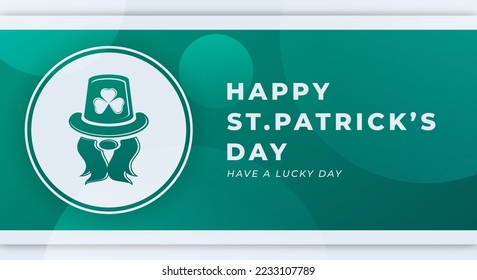 Happy St. Patrick’s Day March Celebration Vector Design Illustration. Template for Background, Poster, Banner, Advertising, Greeting Card or Print Design Element