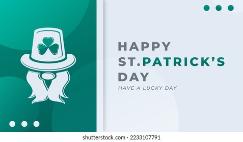 Happy St. Patrick’s Day March Celebration Vector Design Illustration. Template for Background, Poster, Banner, Advertising, Greeting Card or Print Design Element