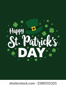 Happy St. Patrick’s Day Shamrock T-Shirt Design