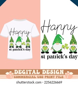 happy st patrick’s day t shirt design, vector file.