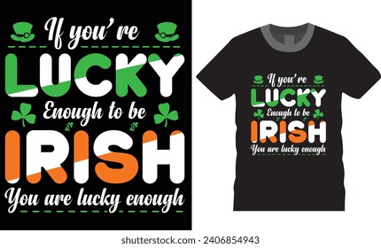 Happy St. Patrick's day typography t-shirt de diseño vectorial. Festividades irlandesas modernas fletando adorables regalos, Día de San Patricio, listos para camisetas tarjetas de afiches vectoriales letras de regalo