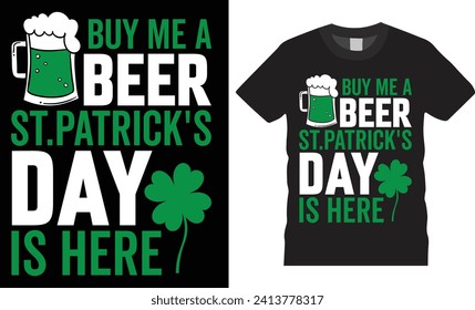 Happy St. Patrick’s Day typography t-shirt design and perfect for pod. vector, t-shirts, stickers, banners, gifts, print, vector design, Irish day, Saint Patrick's Day, pattern, posters.