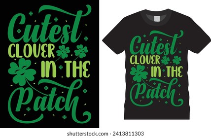 Happy St. Patrick’s Day typography t-shirt design and perfect for pod. vector, t-shirts, stickers, banners, gifts, print, vector design, Irish day, Saint Patrick's Day, pattern, posters.  