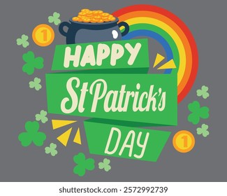 Happy St Patrick Day Background vector illustration