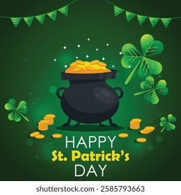 happy st patrick day background