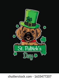 Happy st. patrick day card illustration art