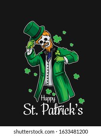 Happy st. patrick day card illustration art