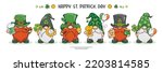 Happy St. Patrick Day With Cute Gnome On Banner Design, Leprechaun Character, Cute Cartoon Illustration