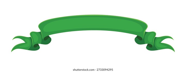 Happy St Patrick Tag grün Banner, Symbol der irischen Kultur. Cartoon Vektor festliche Band mit gewellten Kanten, Vorlage für Labels, Titel, Ankündigungen, repräsentieren nationalen Geist, kulturelle Feier
