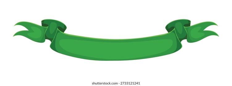 Happy St Patrick Tag grün Banner, Symbol der irischen Kultur. Cartoon Vektor festliche Band mit gewellten Kanten, Vorlage für Labels, Titel, Ankündigungen, repräsentieren nationalen Geist, kulturelle Feier
