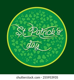 happy St. Patrick day greeting design vector