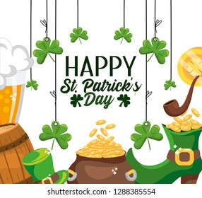 happy st patrick event celebration design