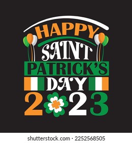 Happy St Patrick's Day 2023 T Shirt Design Grafikvorlage