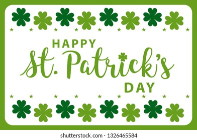 Happy St. Patrick's Day Background Vector 