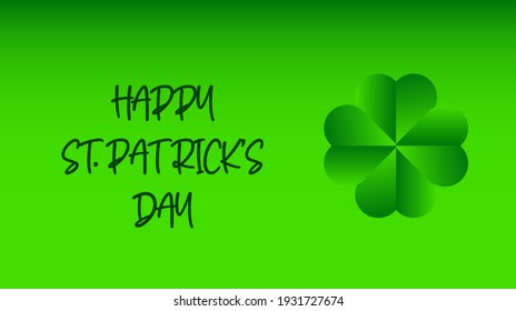 happy st. patrick's day  background design template with text.