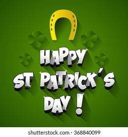 Happy St Patrick's Day background design vector illustration