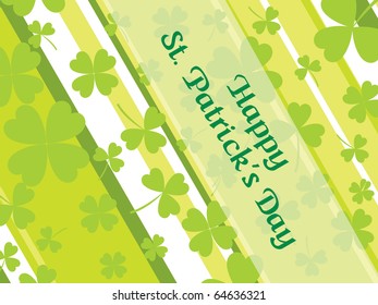happy st. patrick's day background, vector illustration