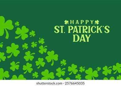 Happy St Patrick's Day Banner. Happy St Patrick's Day Banner Vector. Cartoon Vector Illustration for Poster, Banner