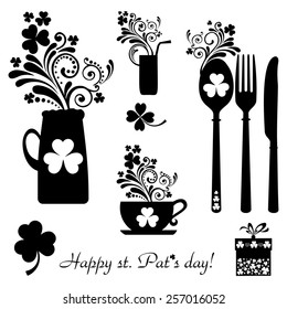 Happy St Patricks day. Beer. Restaurant Menu Card Design. Menu Template on Patricks Day. Vector illustration