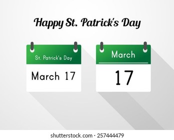 Happy St. Patrick's day calendar