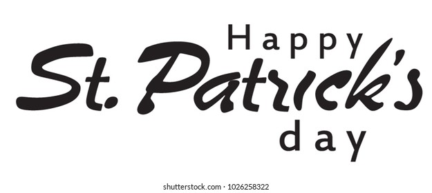 Happy St. Patrick's day card. vector illustration